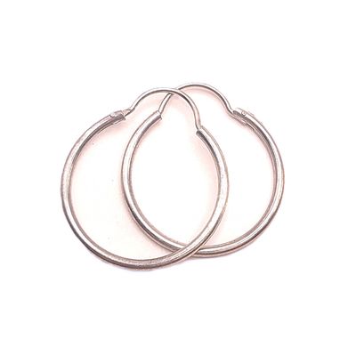 Sterling Silver 3/4" Hoop Earrings