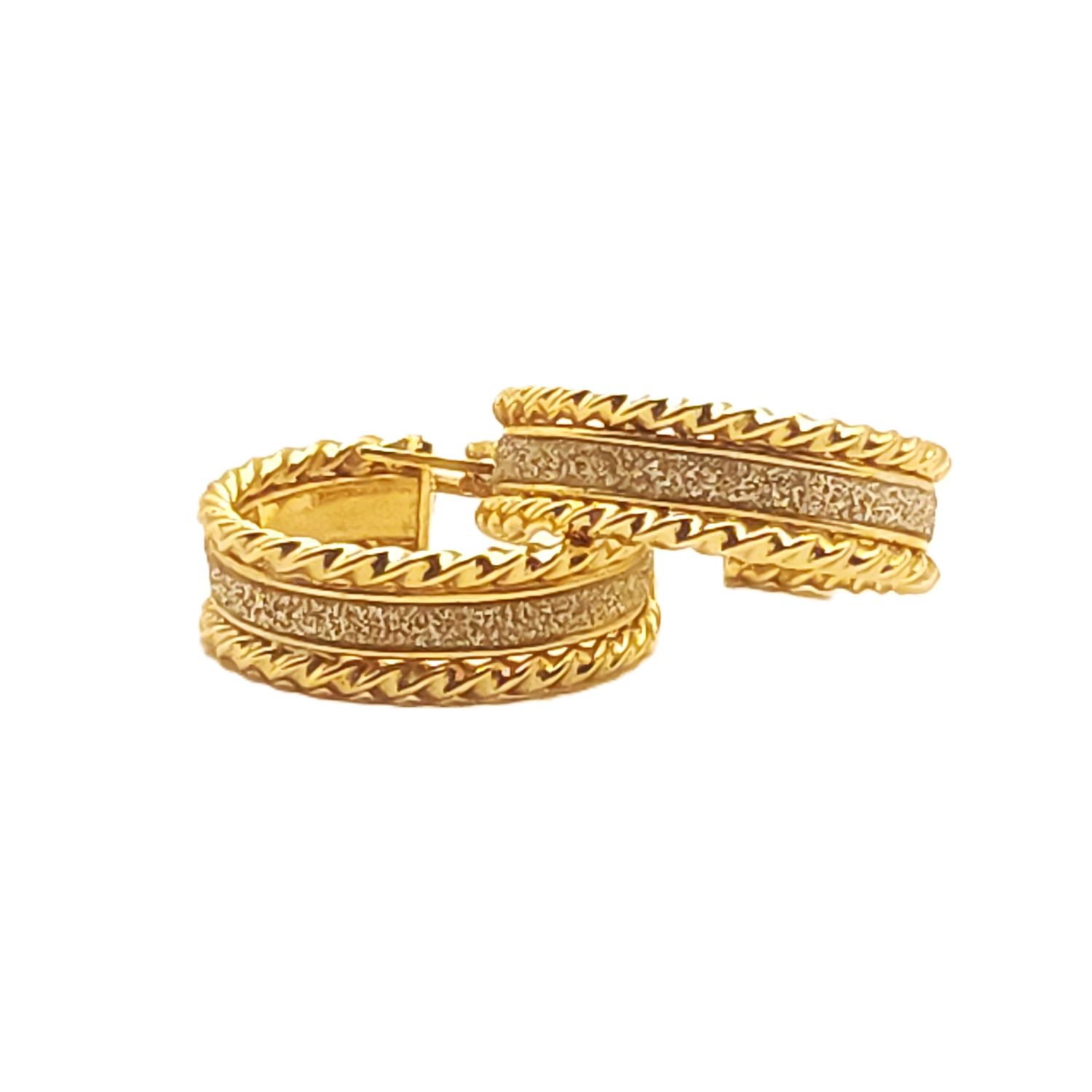 14k Gold 1/2"  Hoop  Earrings