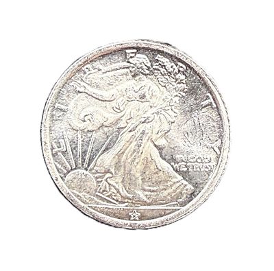 1/10 oz .999 Fine Silver Walking Liberty Round