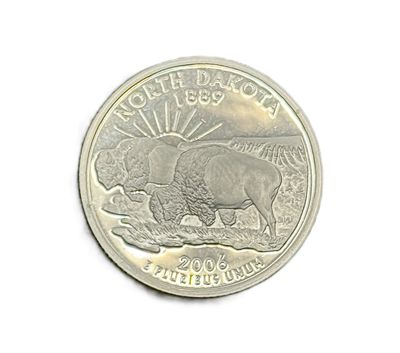 2006-S North Dakota Silver Proof Quarter