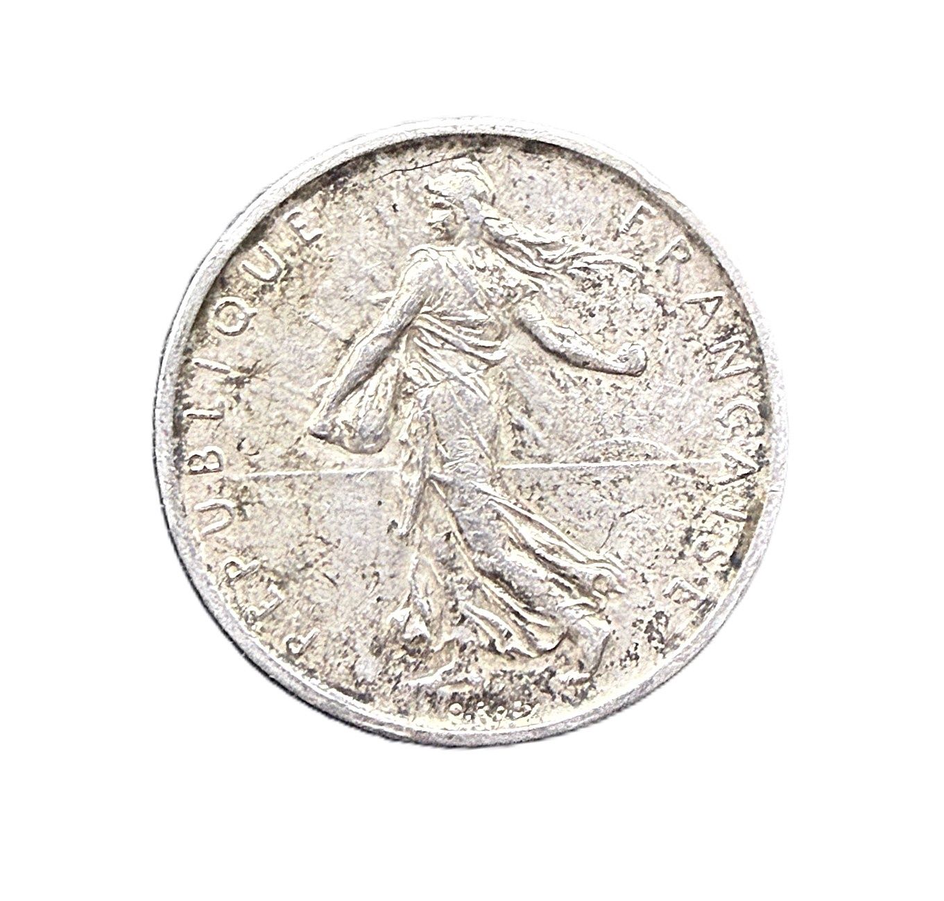1960 France Silver 5 Francs Semeuse Coin