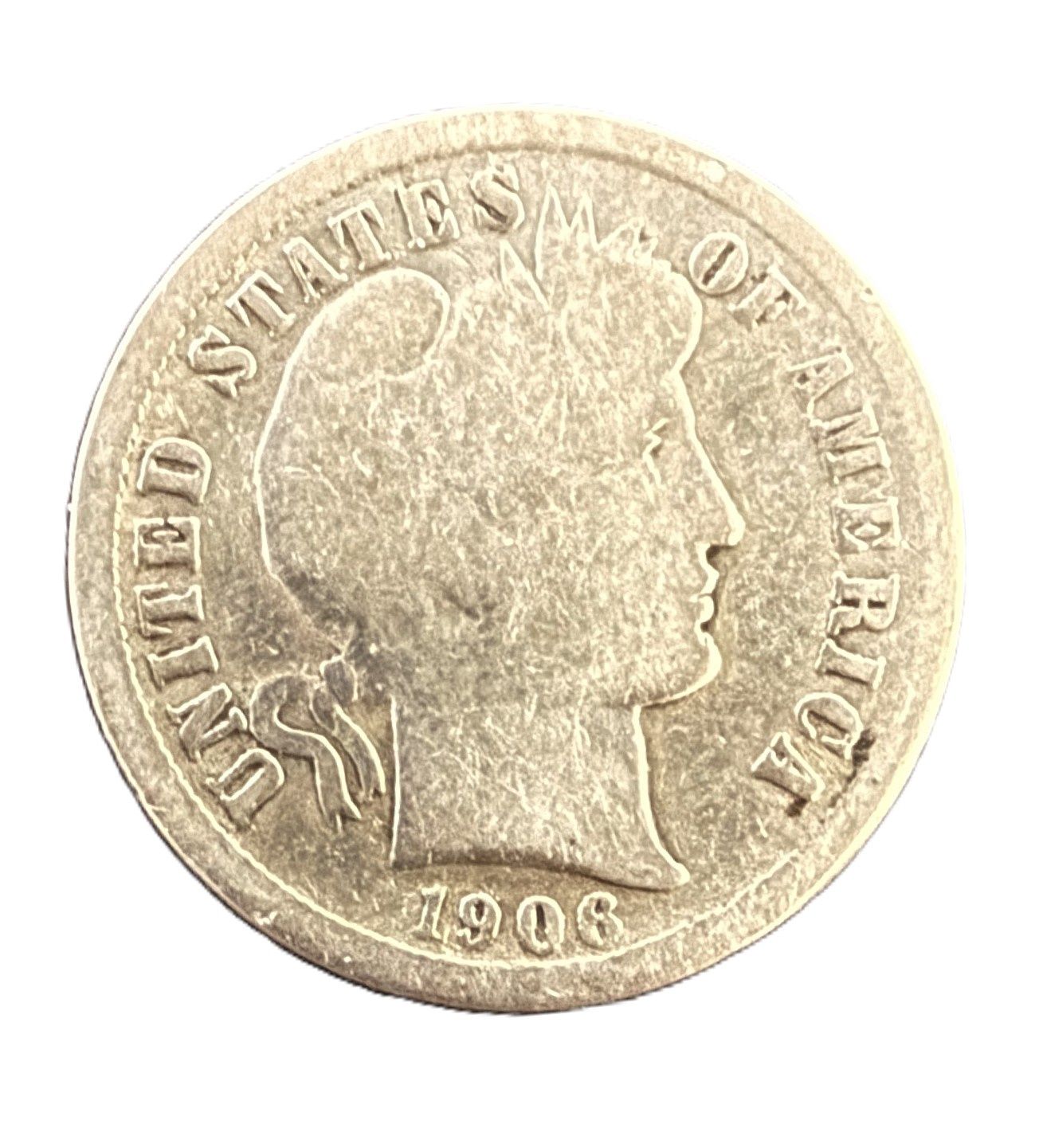 1906-S Barber Dime