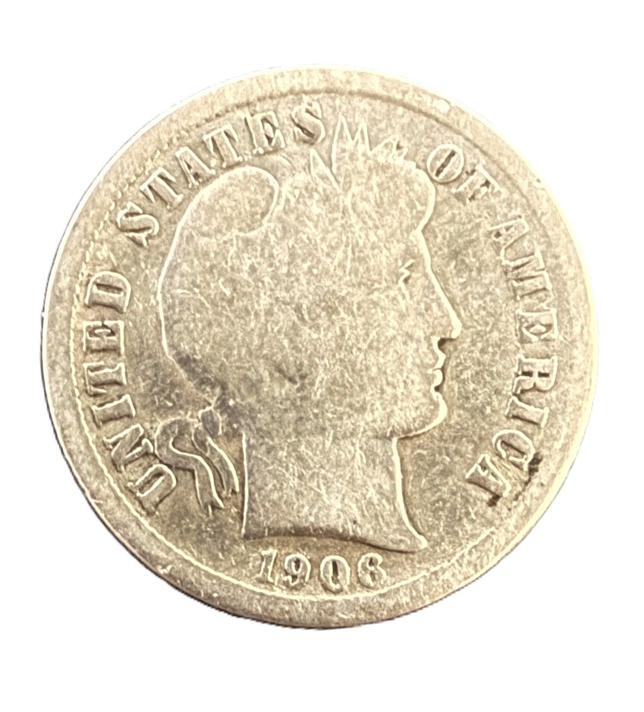 1906-S Barber Dime