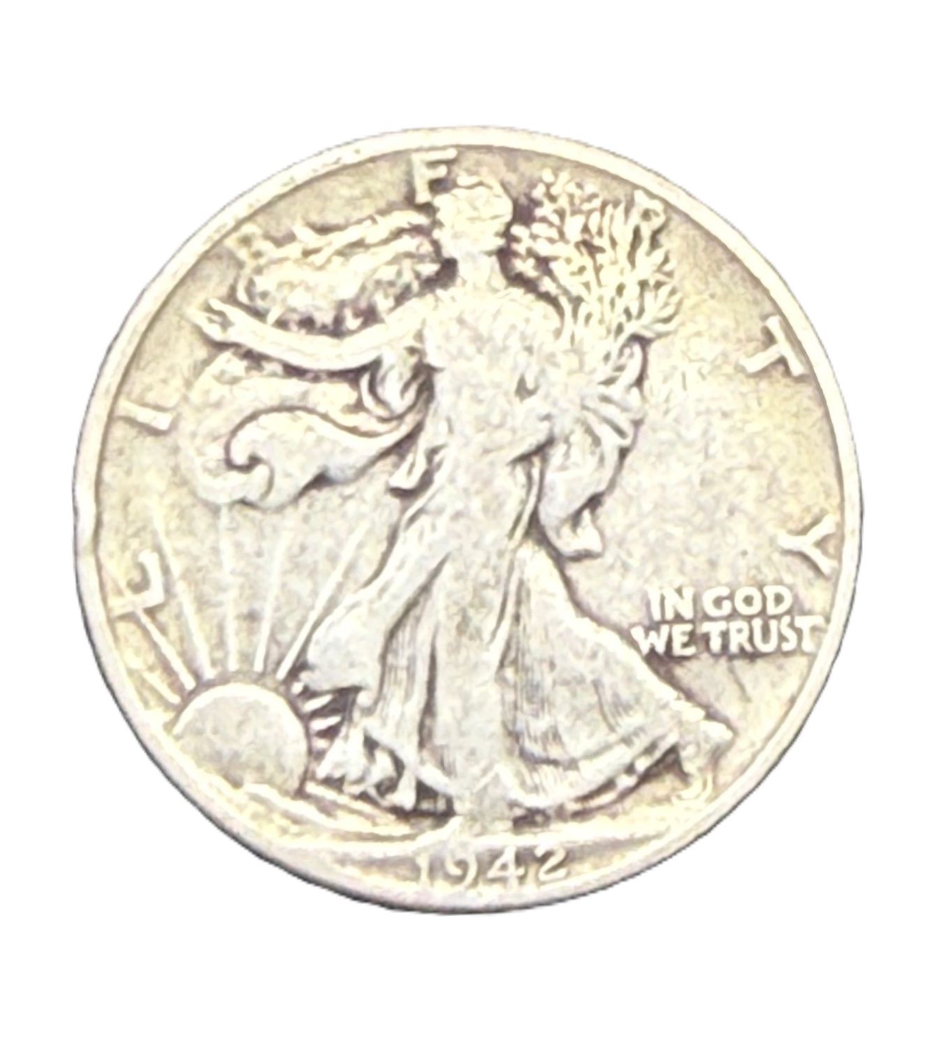 1942 Walking Liberty Silver Half Dollar
