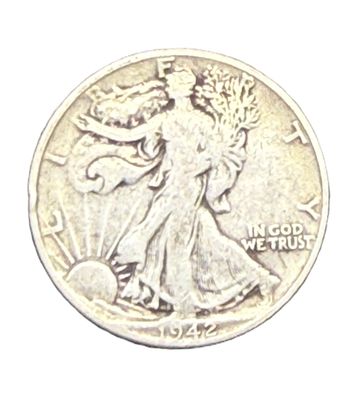 1942 Walking Liberty Silver Half Dollar