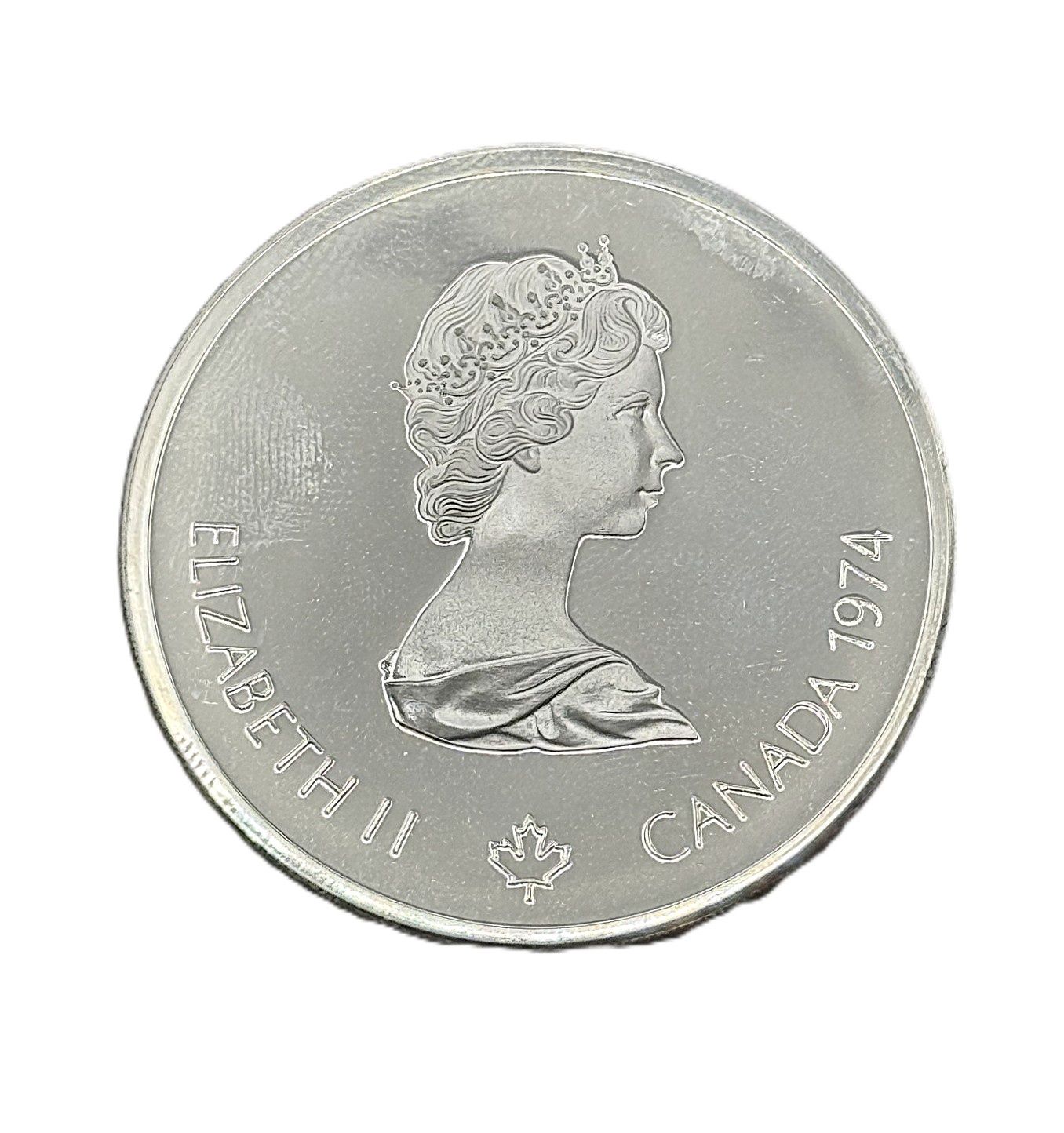 1974 Canada $10 Silver Olympic Temple of Zeus Silver Round