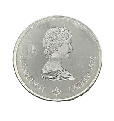1974 Canada $10 Silver Olympic Temple of Zeus Silver Round