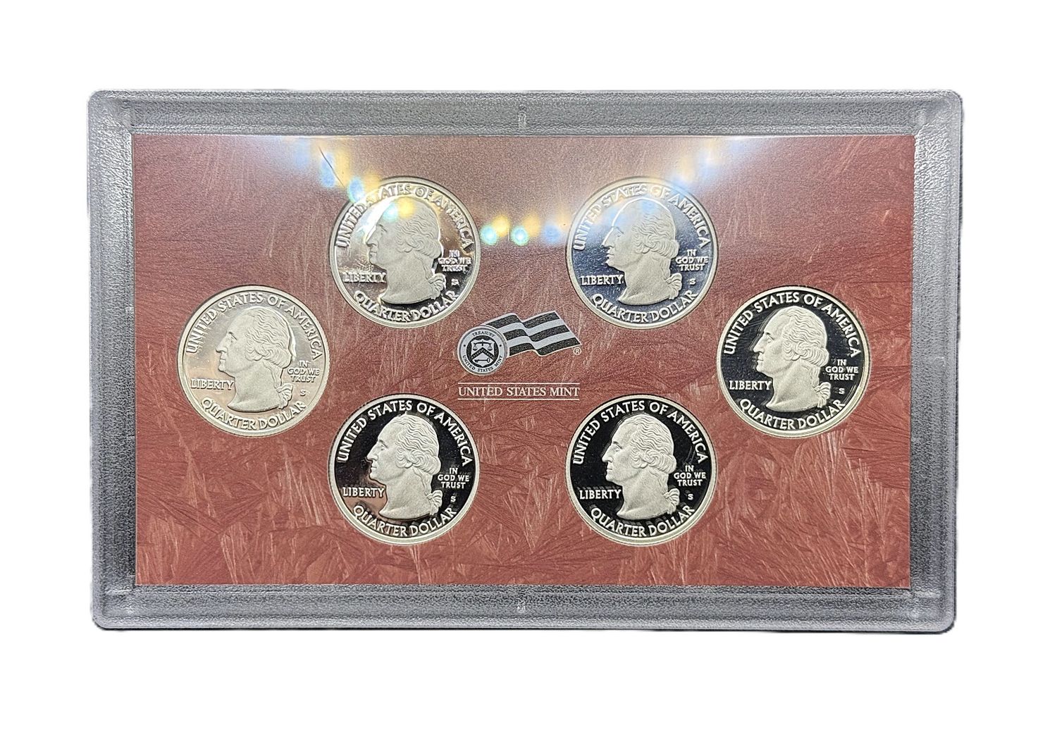 2009 US Mint District of Columbia &amp; U.S. Territories Quarters Silver Proof Set OGP COA