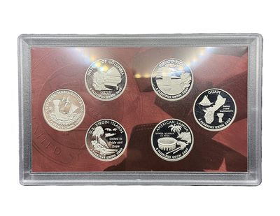 2009 US Mint District of Columbia &amp; U.S. Territories Quarters Silver Proof Set OGP COA