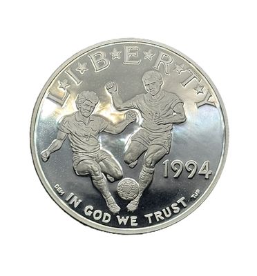 1994-S World Cup Commemorative Silver Dollar Proof OGP