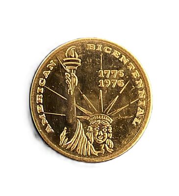 1976 American Bicentennial 10K Gold Medallion American Coin