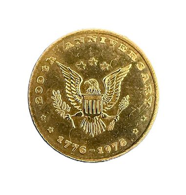 1976 American Bicentennial 10K Gold Medallion American Coin