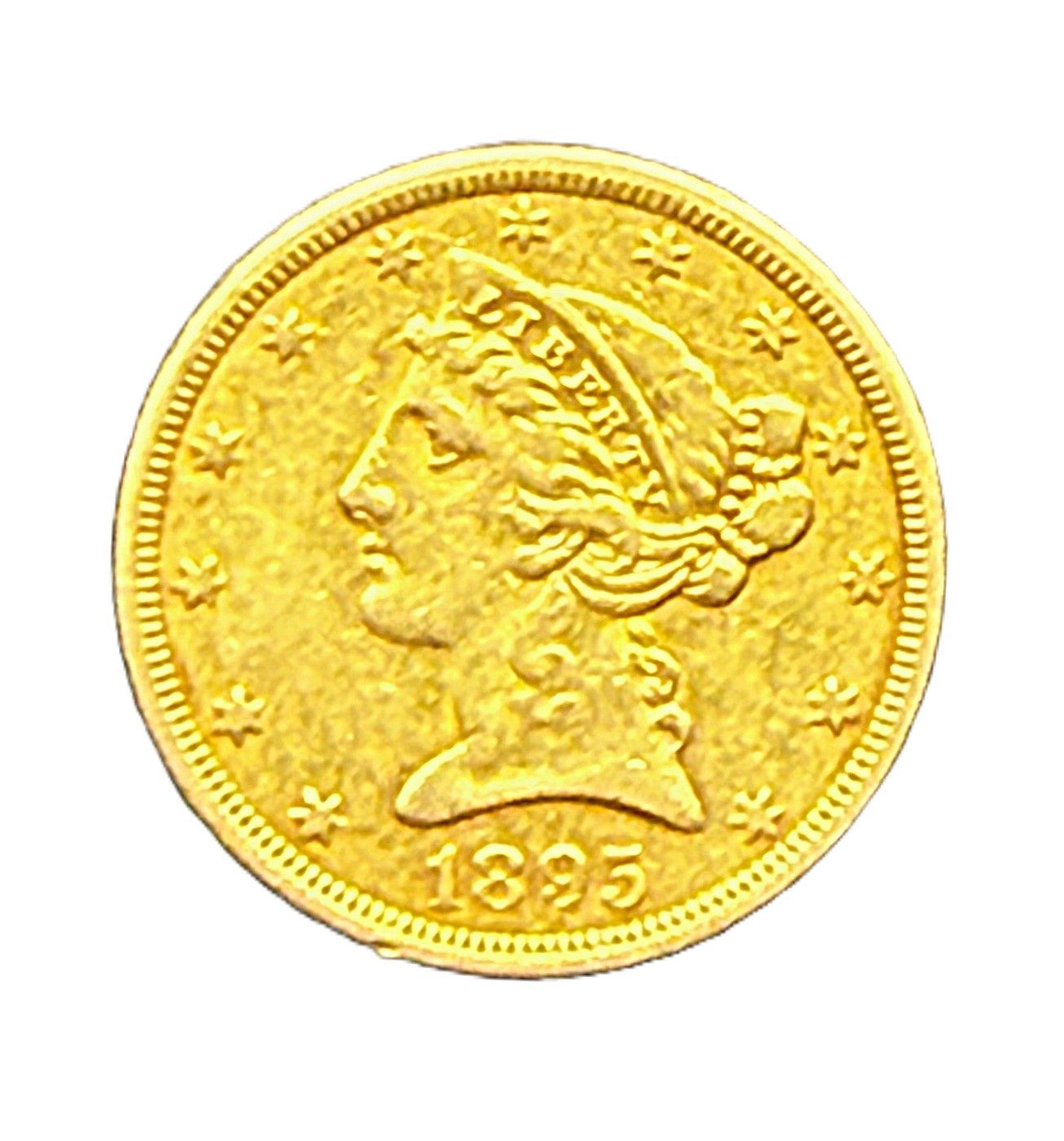 1895 Liberty Head $5 Gold Half Eagle