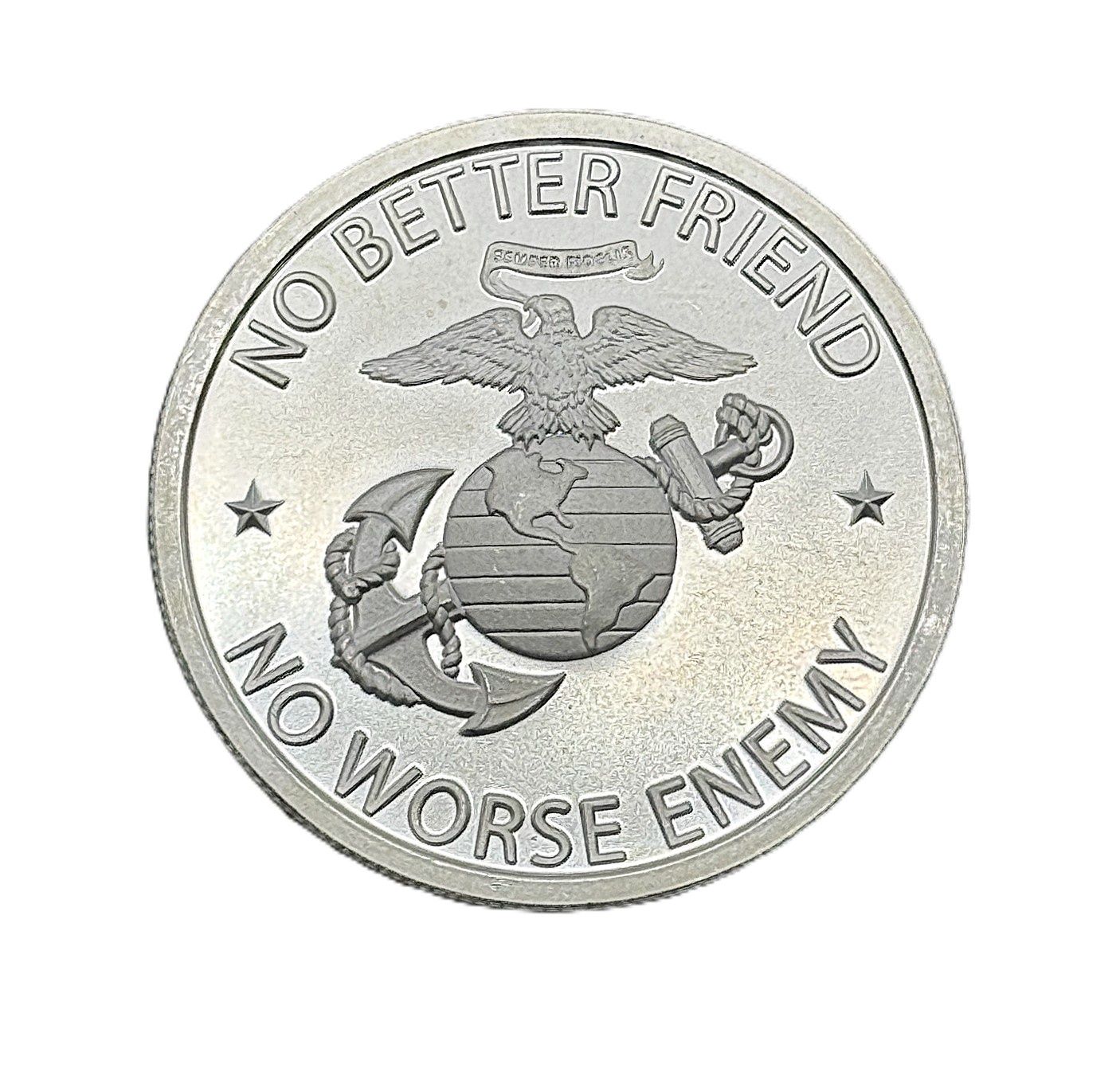 2025 Silver Shield/No Better Friend No Worse Enemy- 1 oz- .999 Fine- Silver Round BU