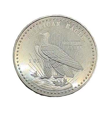 1981 World Wide Mint American Eagle 1 oz Silver Round