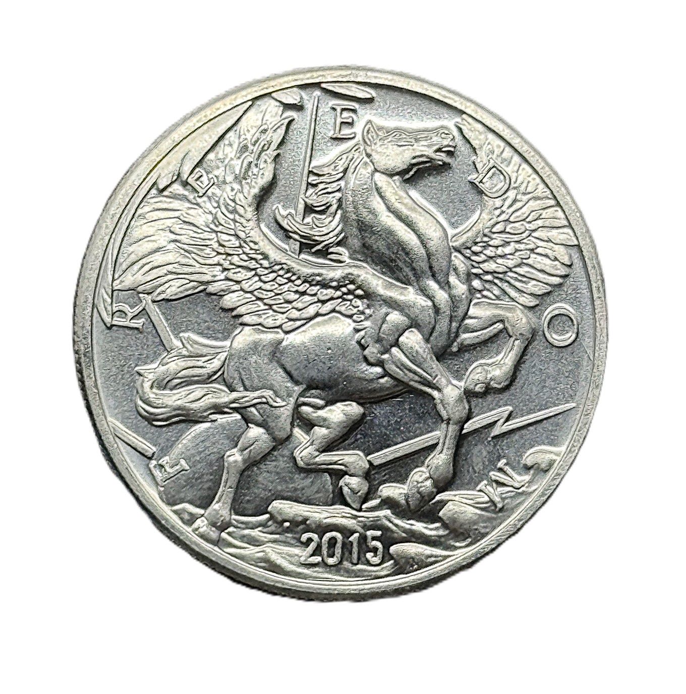 2015 GoldSilver.com Pegasus- 1oz- .999 Fine- Silver Round BU
