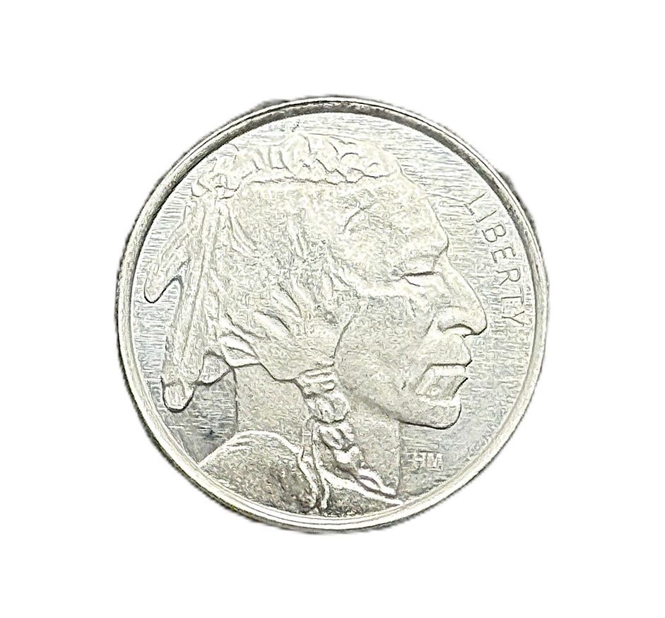 1/10 oz- Buffalo/Indian- Highland Mint- Silver Round- .999 Fine Silver