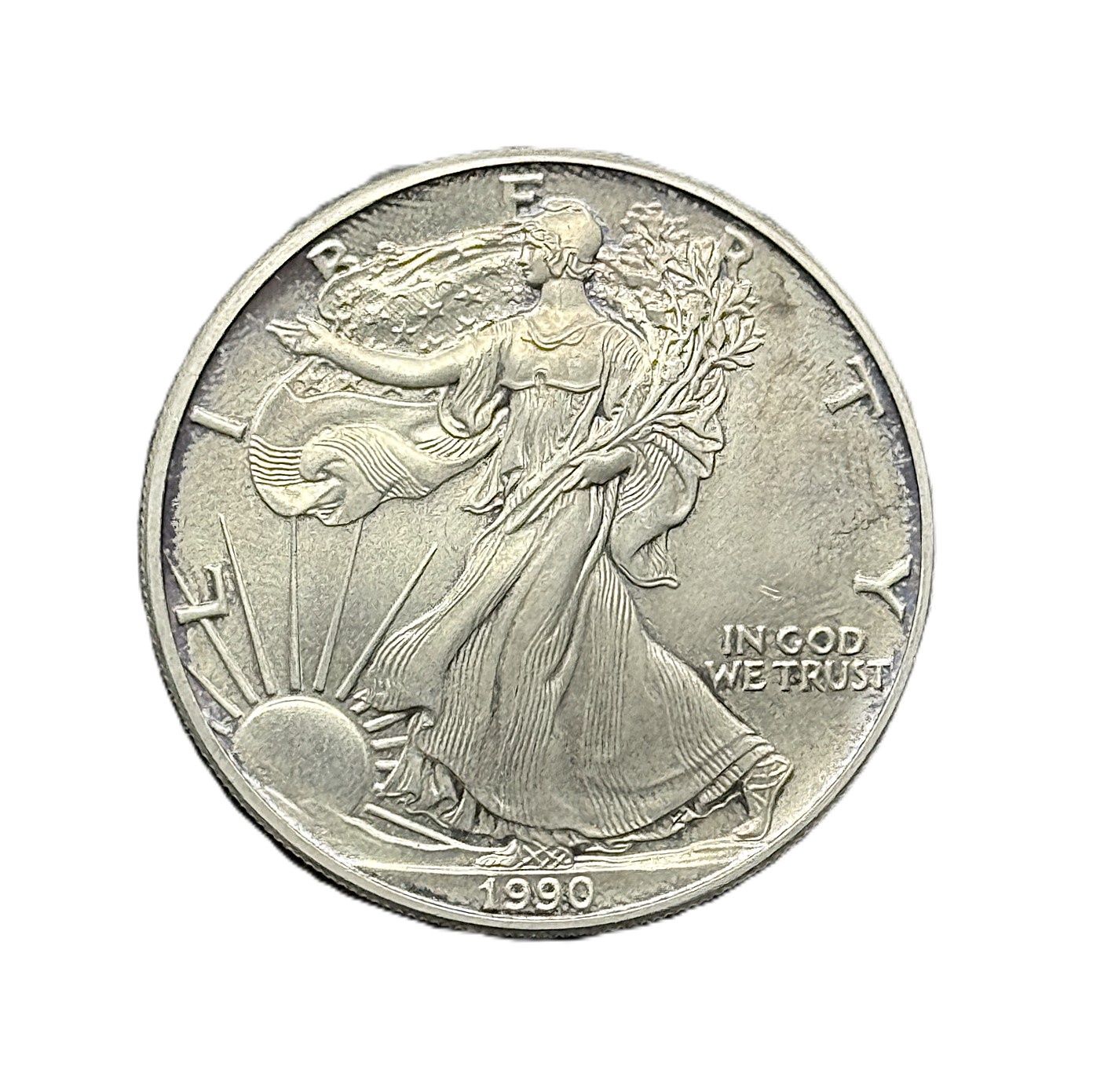 1990 American Silver Eagle 1 oz Coin