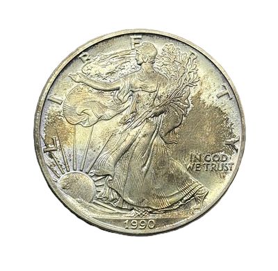 1990 American Silver Eagle 1 oz Circulated Coin