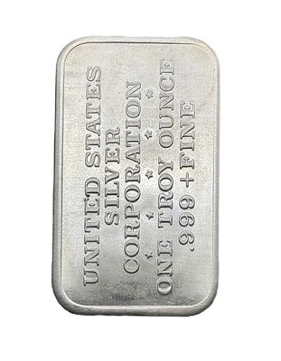 1973 United States Silver Corporation Secretariat Triple Crown 1 oz .999 Fine Silver Bar