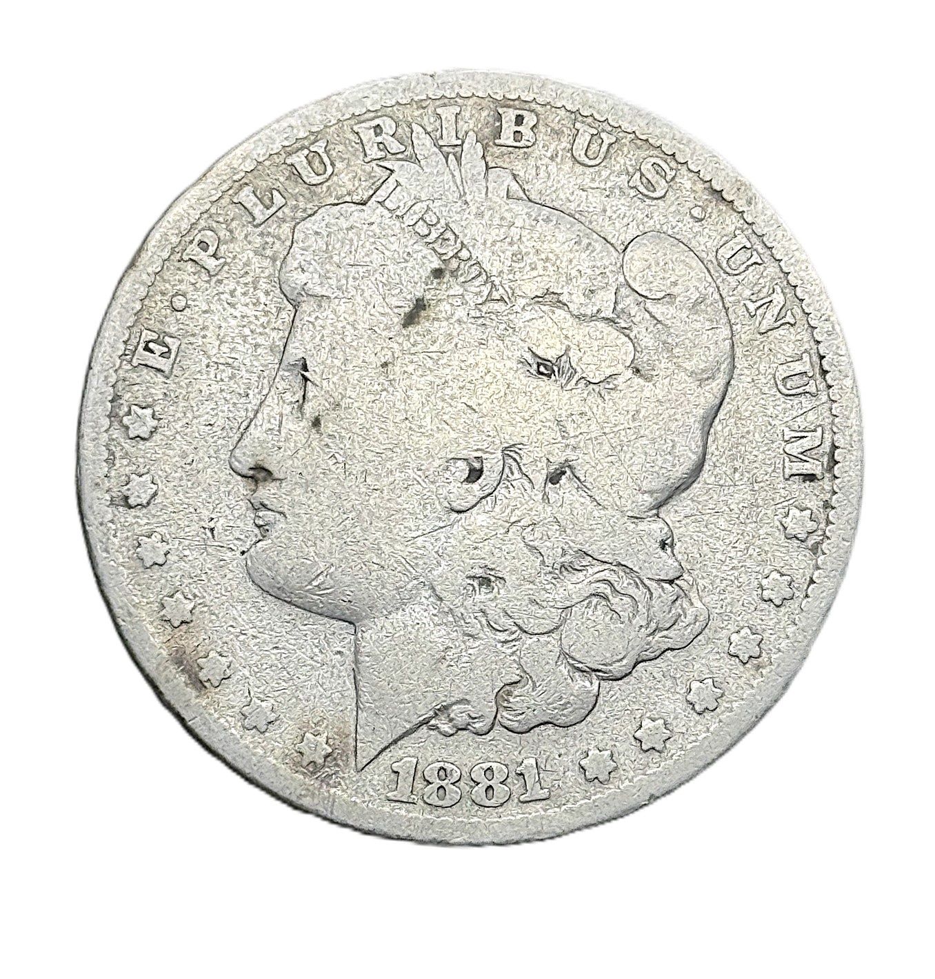 1881 Morgan Silver Dollar Coin