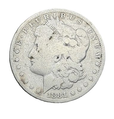 1881 Morgan Silver Dollar Coin