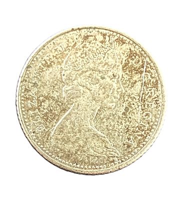 1965 Canadian Silver Dime 10 Cents Elizabeth II Bluenose Schooner Circulated Coin