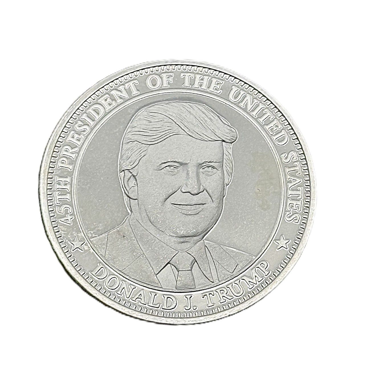 Donald J. Trump 45th President 1 oz Silver Round