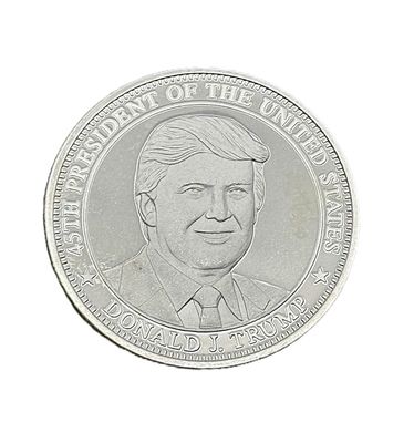 Donald J. Trump 45th President 1 oz Silver Round