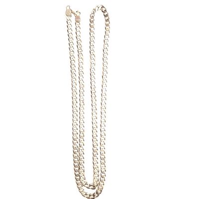 Sterling Silver Curb Chain- Size: 18" X 3.7mm