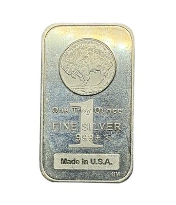 Buffalo Highland Mint Silver Bar-1oz- .999 Fine