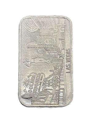 Vintage Mother Lode Mint Las Vegas 1 oz .999 Fine Silver Art Bar