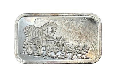 SilverTowne Oregon Trail 1 oz Silver Bar