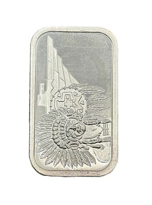 Madison Mint Founding of Tenochtitlan 1325- 1 oz- .999 Fine Silver Art Bar