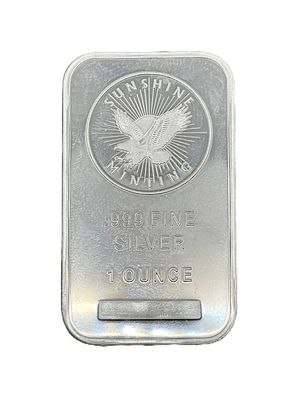 Sunshine Mint Silver Bar MintMark SI-1oz- .999 Fine