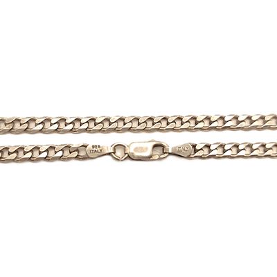 Sterling Silver Curb Chain- Size: 26"