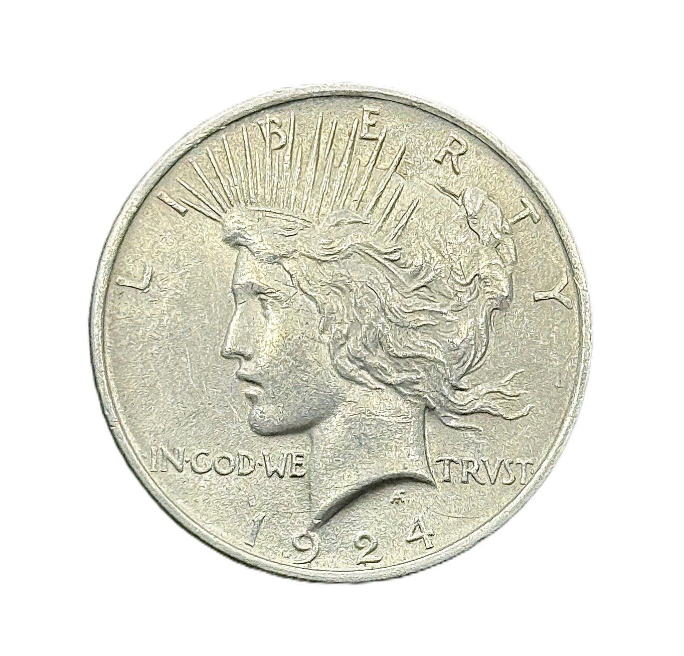 1924 Peace Silver  Dollar Circulated