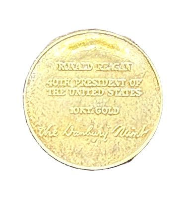 Ronald Reagan 1981 Official Presidential Inaugural 10kt Gold Medal