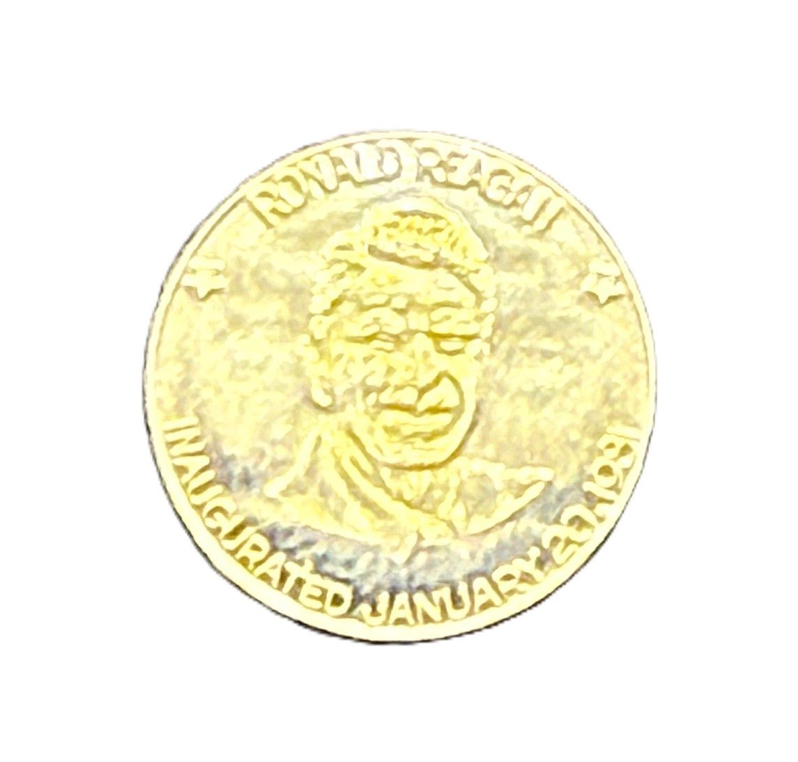Ronald Reagan 1981 Official Presidential Inaugural 10kt Gold Medal