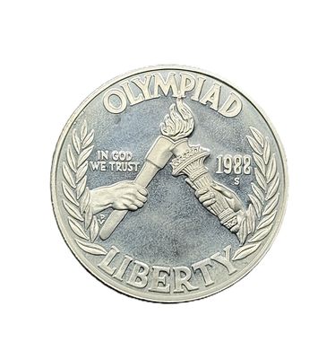1988-S Olympic Commemorative Silver Dollar Proof US Mint with OGP