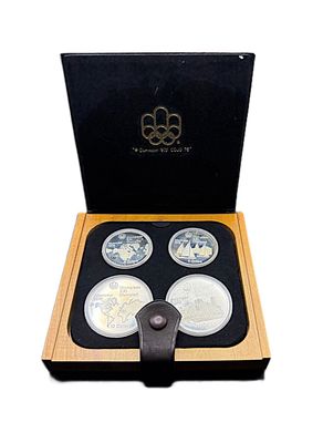 1973 Canada Montreal Olympic Series I Proof Silver 4-Coin Set with COA
