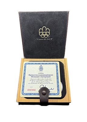 1976 Canada Montreal Olympics Series 7 Silver Proof 4-Coin Set with COA