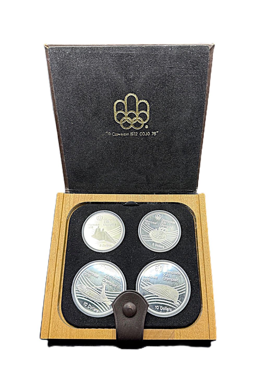 1976 Canada Montreal Olympics Series III Silver Proof 4-Coin Set with COA