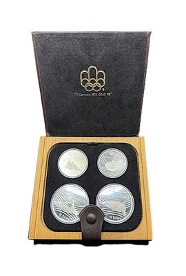 1976 Canada Montreal Olympics Series III Silver Proof 4-Coin Set with COA
