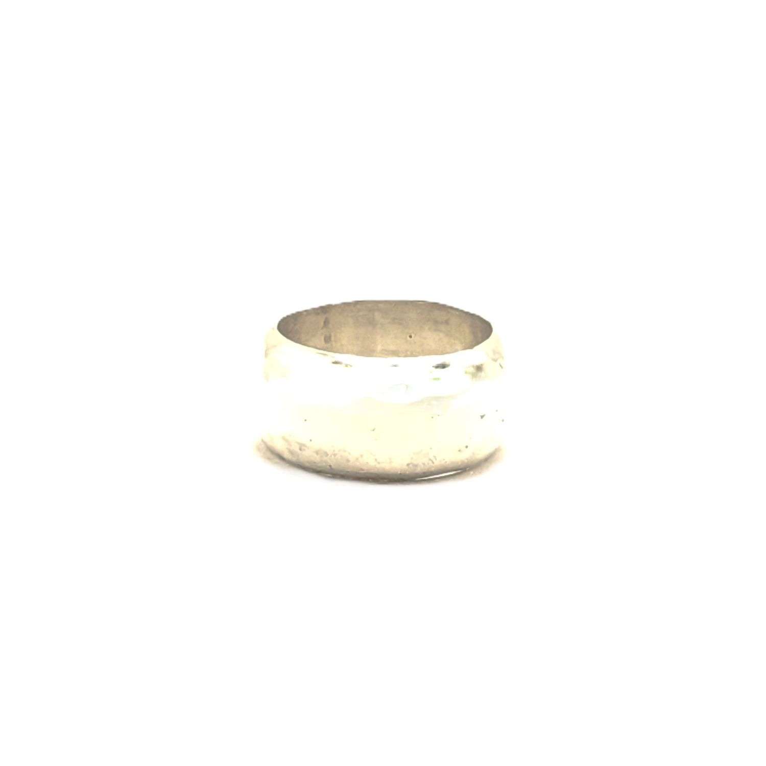 Sterling Silver Hammered Band- Size: 5.5