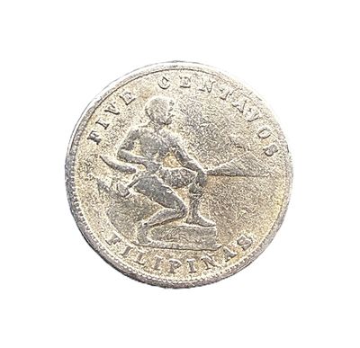 1935-M Philippines 5 Centavos Copper-Nickel Coin
