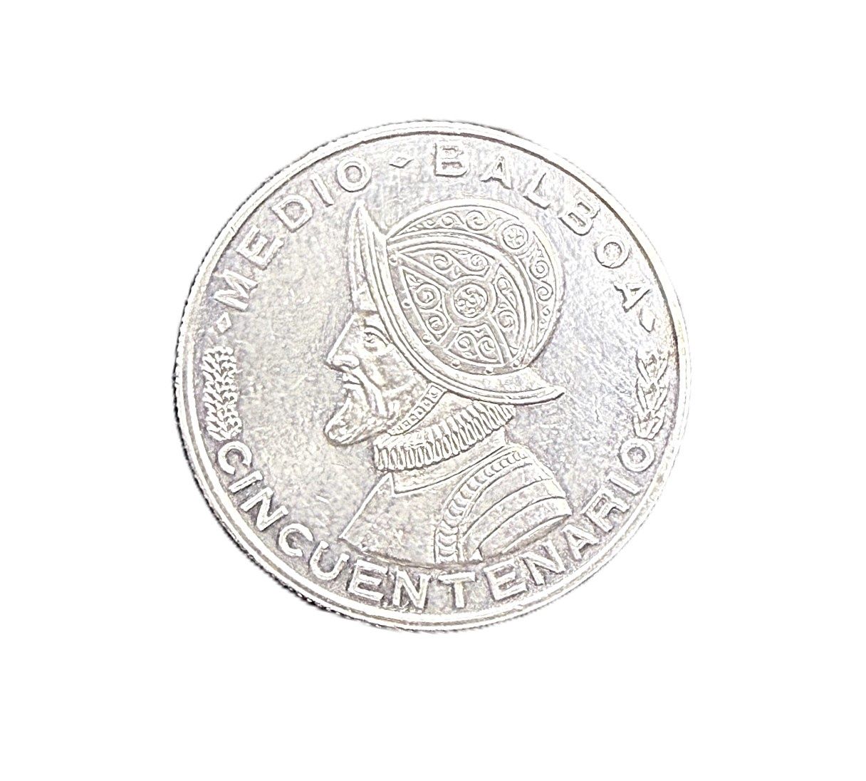 1953 Panama 1/2 Balboa Silver Coin 50th Anniversary Independence