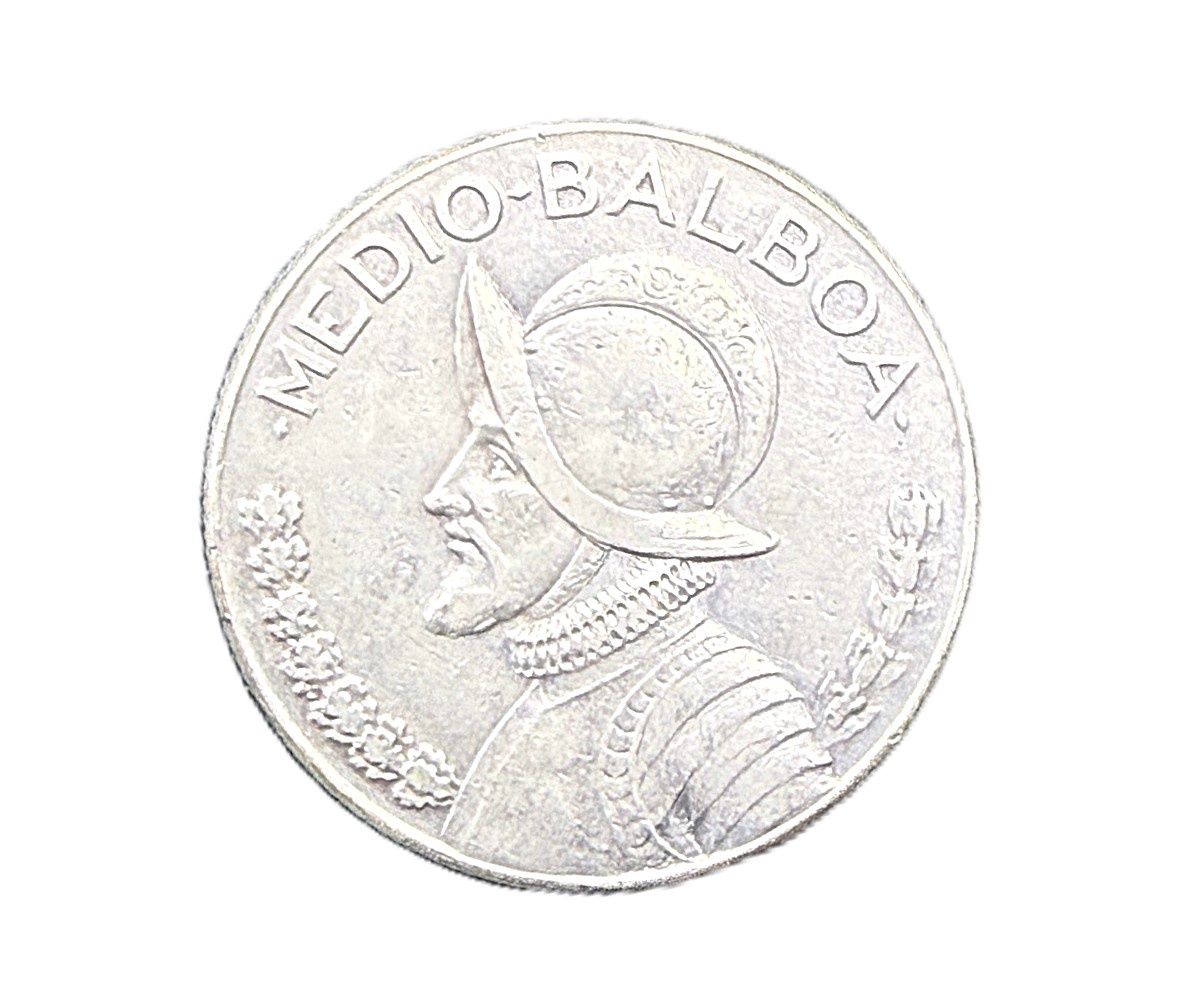 1966 Panama 1/2 Balboa Silver Coin