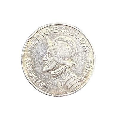 1968 Panama 1/2 Balboa Silver Coin