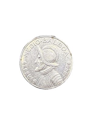 1970 Panama 1/2 Balboa Silver Coin